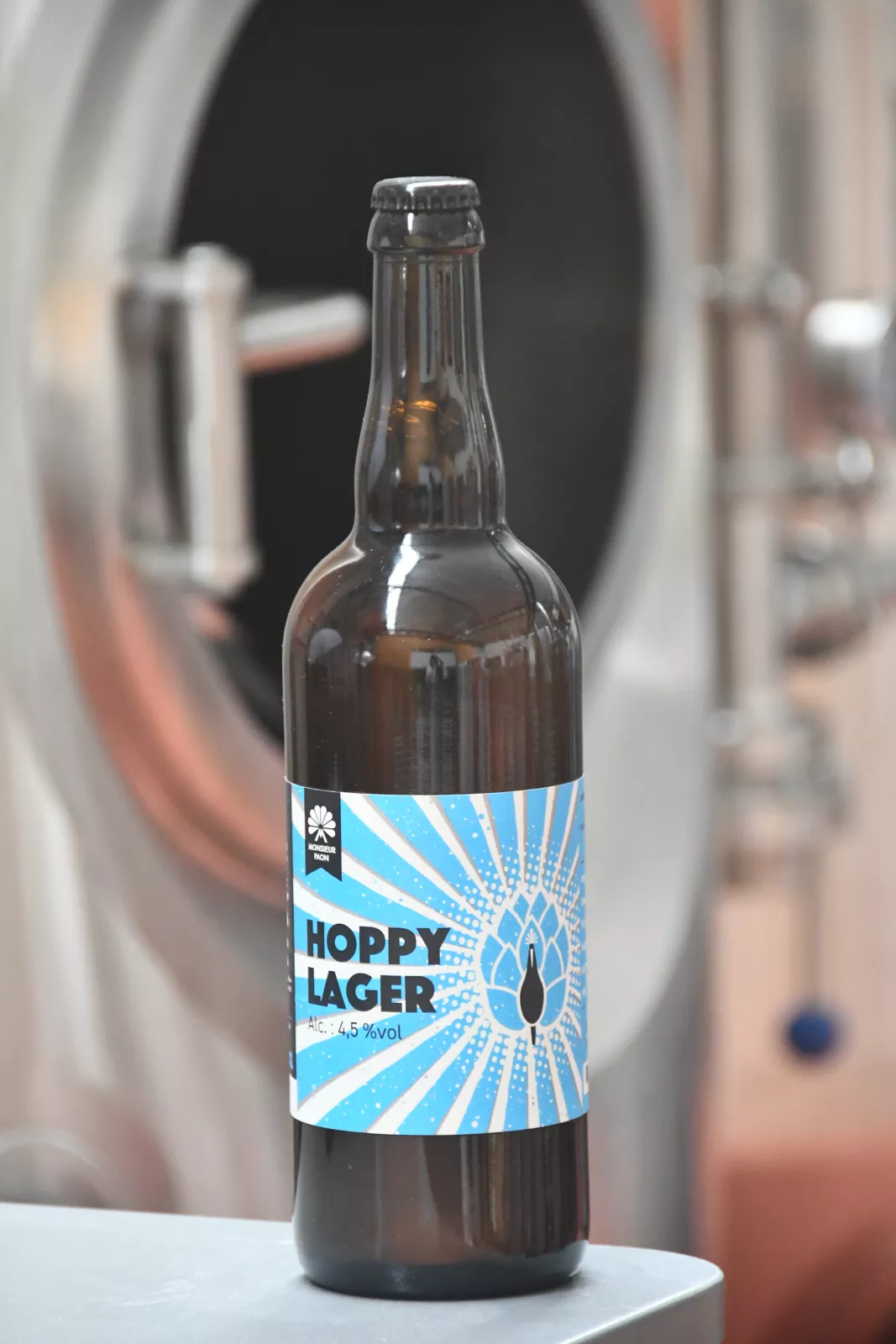 Hoppy Lager, photo de la bouteille